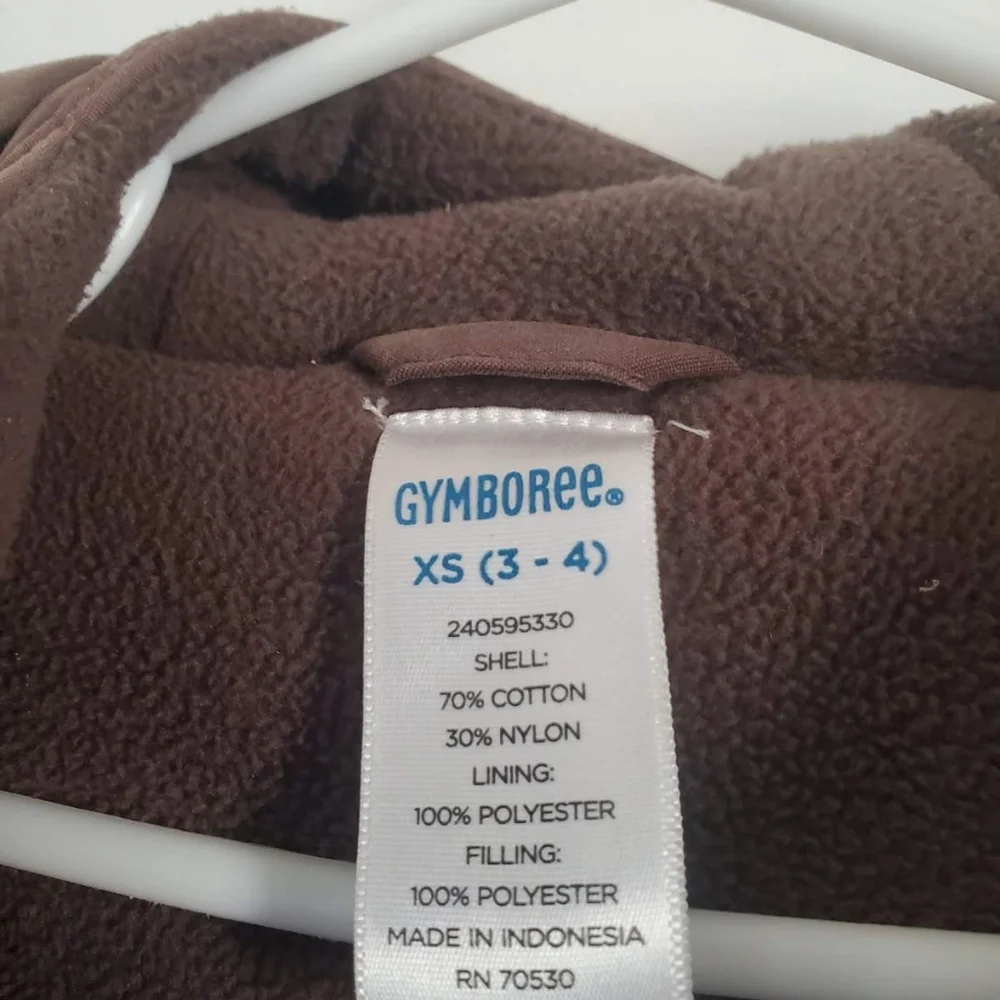 Gymboree Hooded Puffer Jacket in Brown